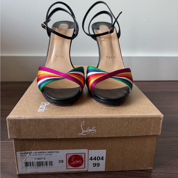 Christian Louboutin Shoes - Christian Louboutin Red and Orange Heels Elegant Design